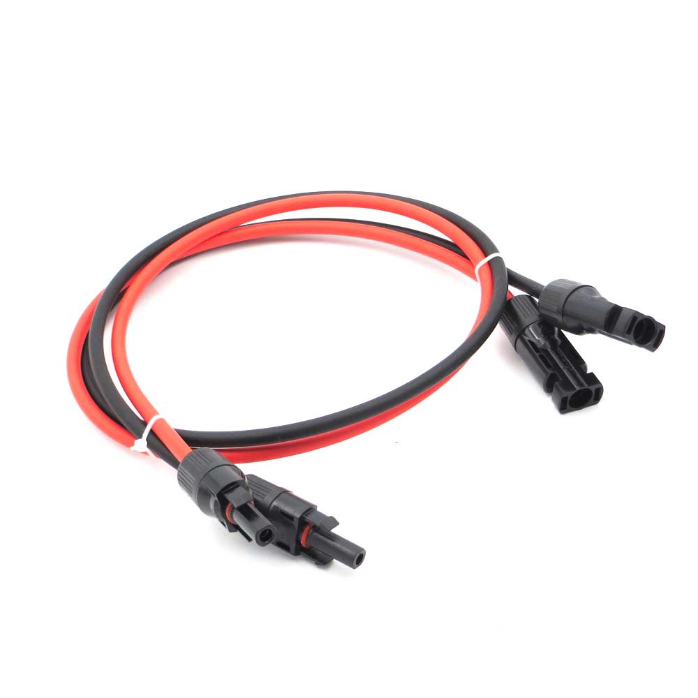  Solar Panel Connector 1m 2m 3m 5m 10m 14/12/10awg cable male female Extension Connect branch red black extend plug