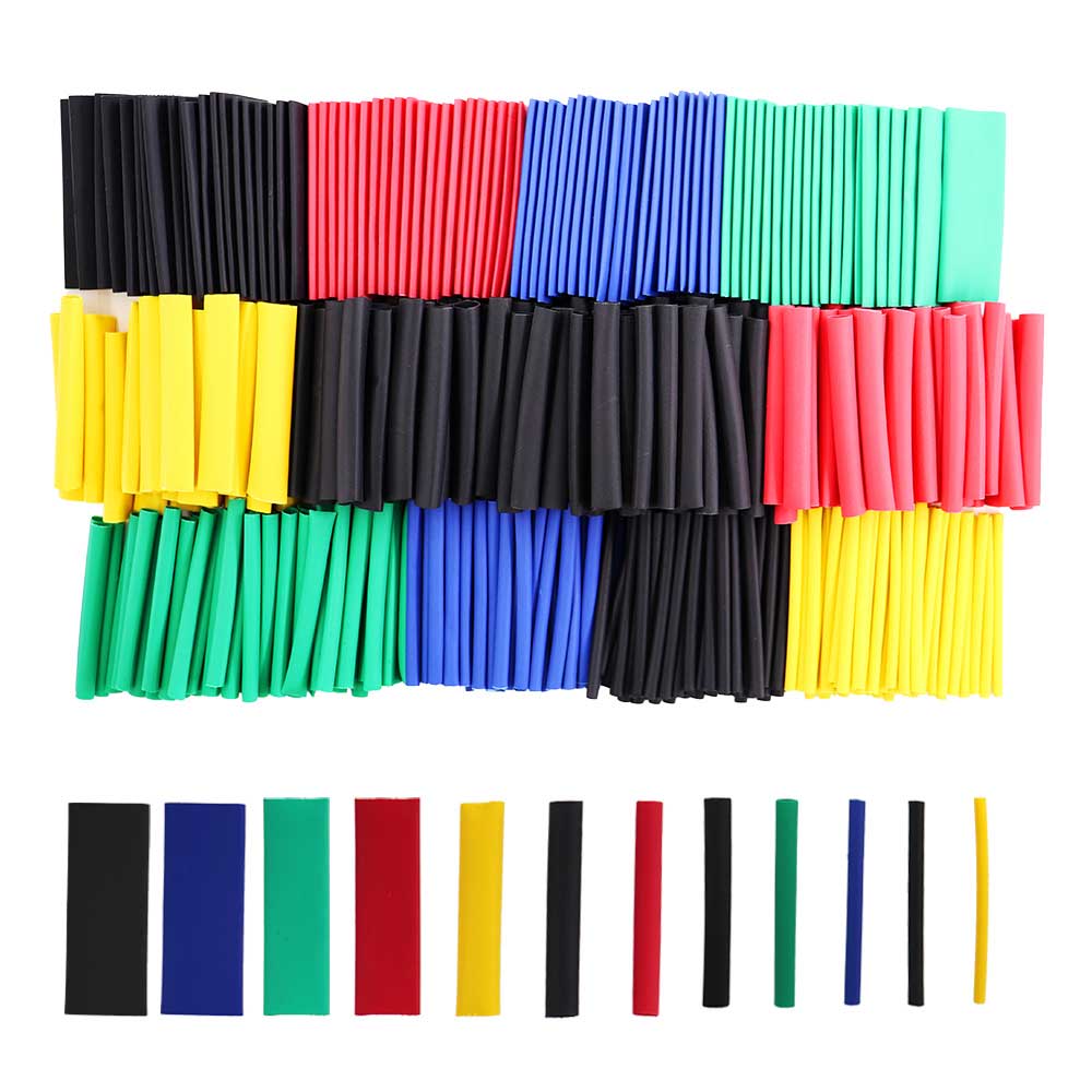  Heat Shrink Tube Kit Shrinking Assorted Polyolefin Insulation Sleeving Heat Shrink Tubing Wire Cable