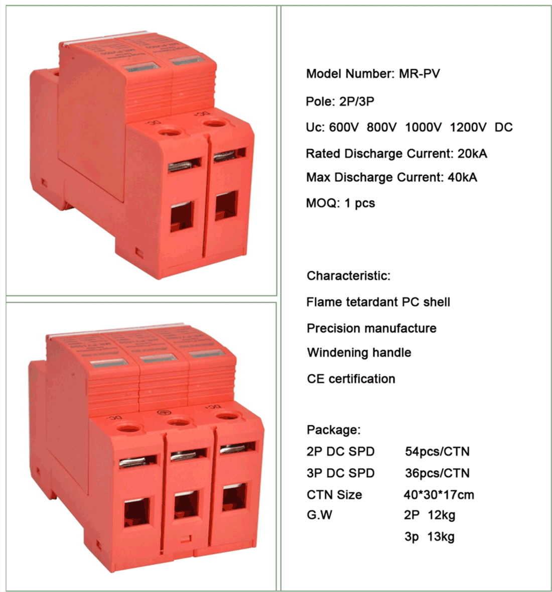 PV Surge Protective Device