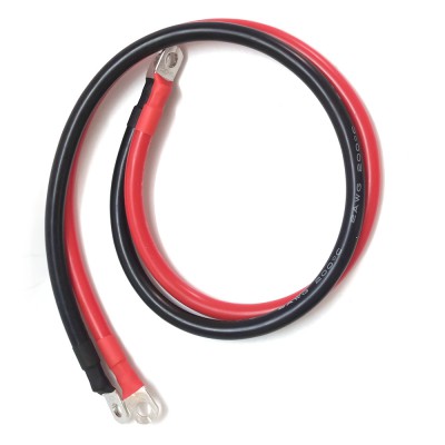 10/8/6/4 AWG Battery Cable,Flexible Silicone Wire with Lug For Battery,Inverter,Solar Stytem,Car,Motorcycle Power Connection