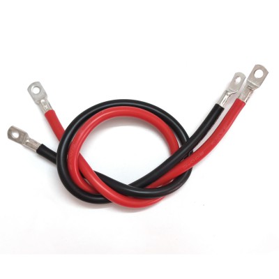 10/8/6/4 AWG Battery Cable,Flexible Silicone Wire with Lug For Battery,Inverter,Solar Stytem,Car,Motorcycle Power Connection