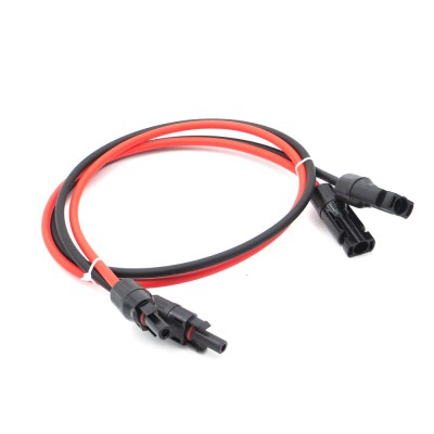  Solar Panel Connector 1m 2m 3m 5m 10m 14/12/10awg cable male female Extension Connect branch red black extend plug