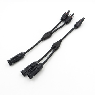  Y Branch parallel connection 30A 1000V Electrical PV-Y Connector Photovoltaic 2pcs solar Panel Cable Wire Connect