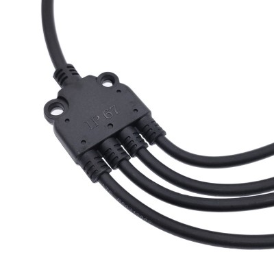 1 To 4 Y Branch PV Connector with cable for Solar PV Panels cells