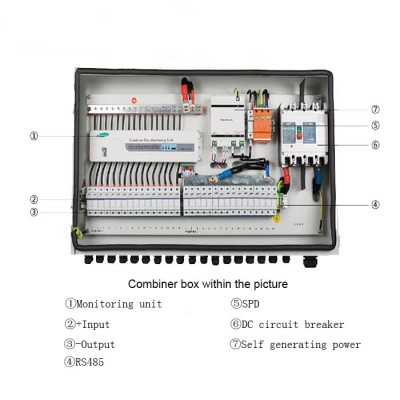 Photovoltaic Array Solar PV Combiner Box 